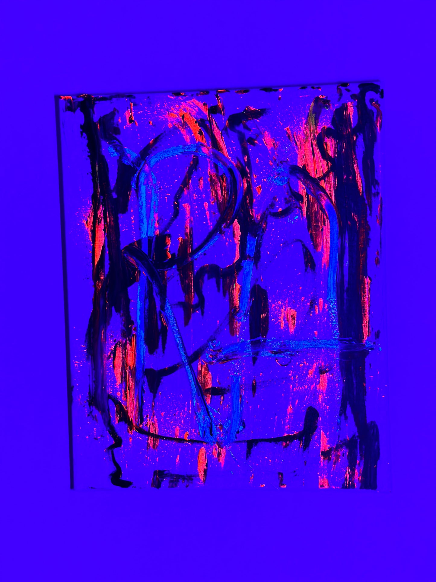 “Floating Strokes” a 20” x 16” canvas by Rushed Antics