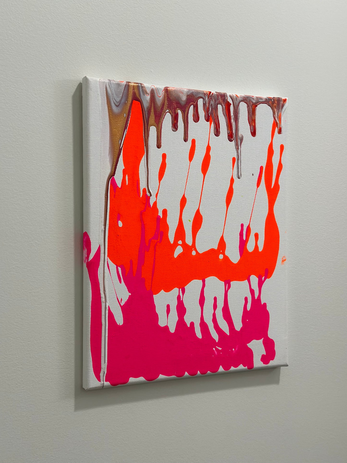 “Lava Run Off” a 14”x11” canvas by Rushed Antics