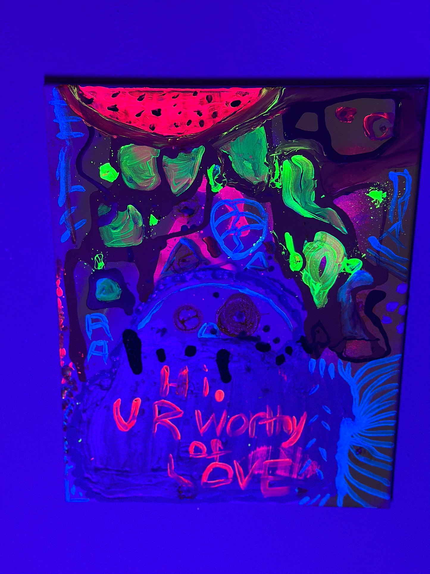 “Worthy of Love” 16”x20” Rushed Antics Canvas