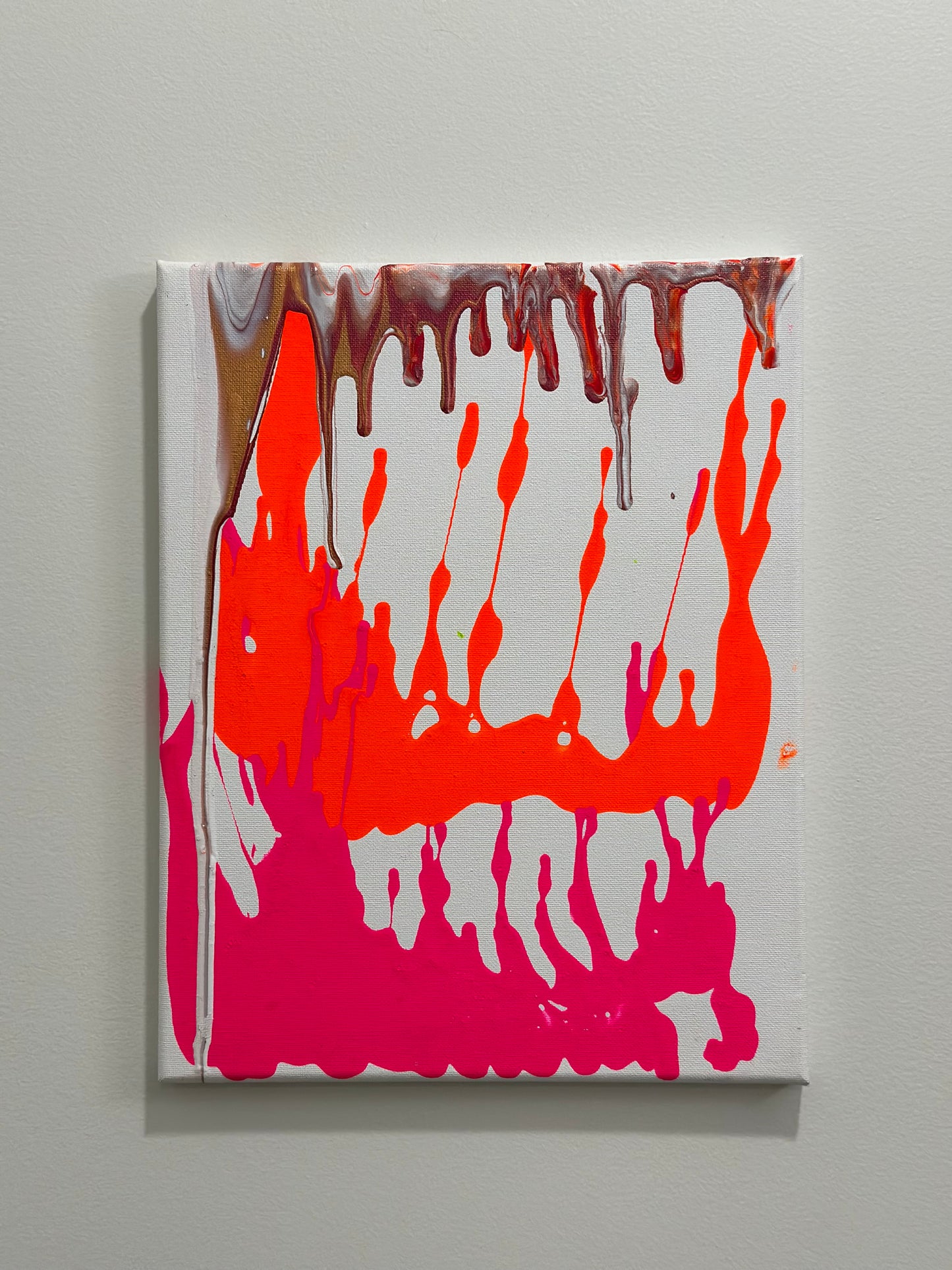 “Lava Run Off” a 14”x11” canvas by Rushed Antics