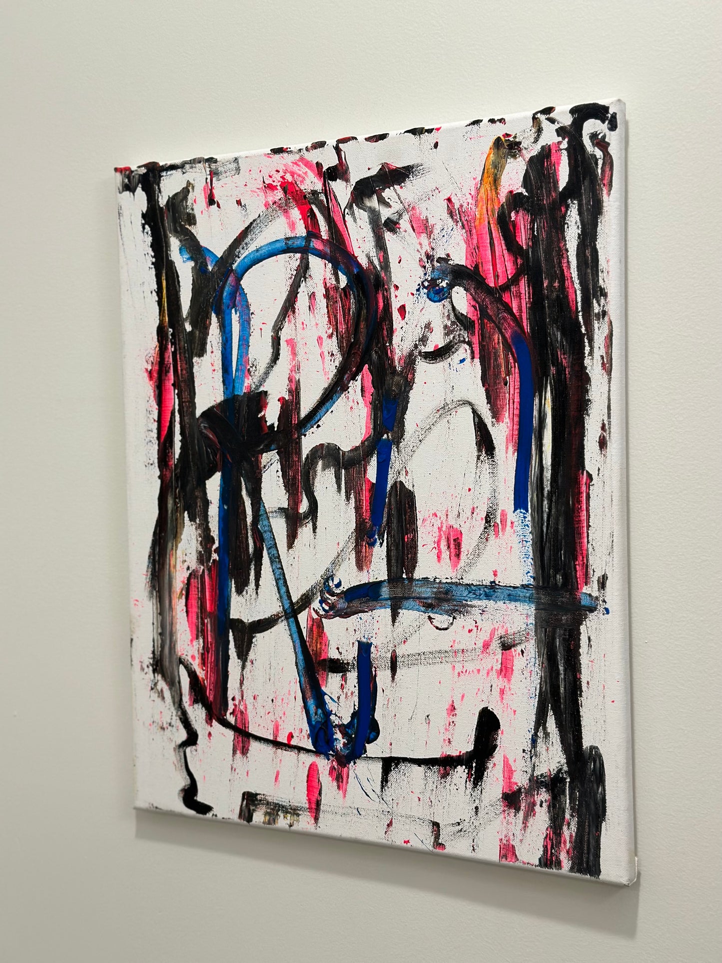 “Floating Strokes” a 20” x 16” canvas by Rushed Antics
