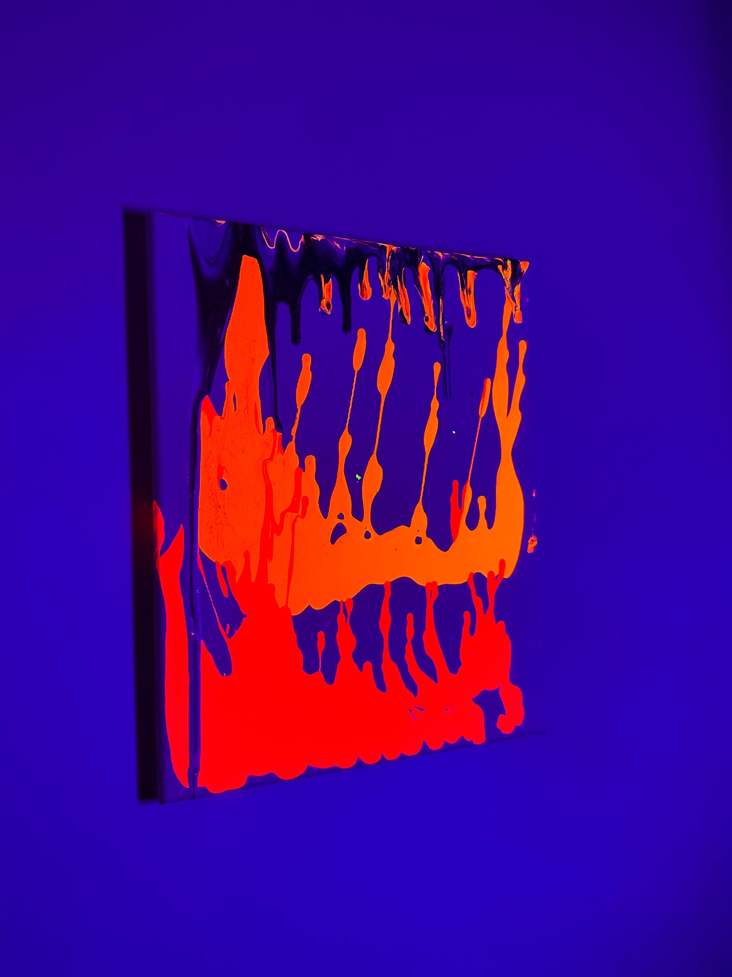 “Lava Run Off” a 14”x11” canvas by Rushed Antics