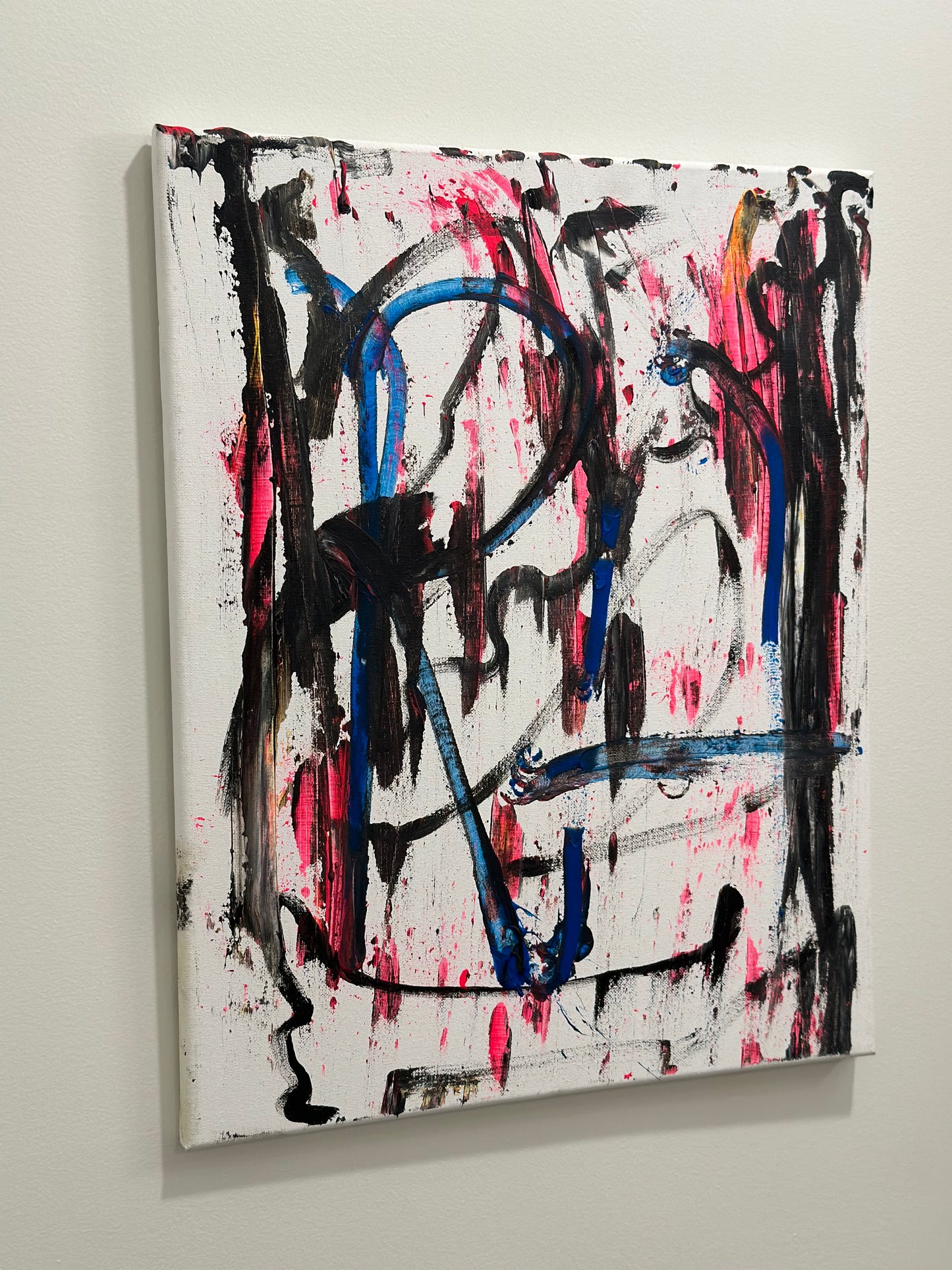 “Floating Strokes” a 20” x 16” canvas by Rushed Antics