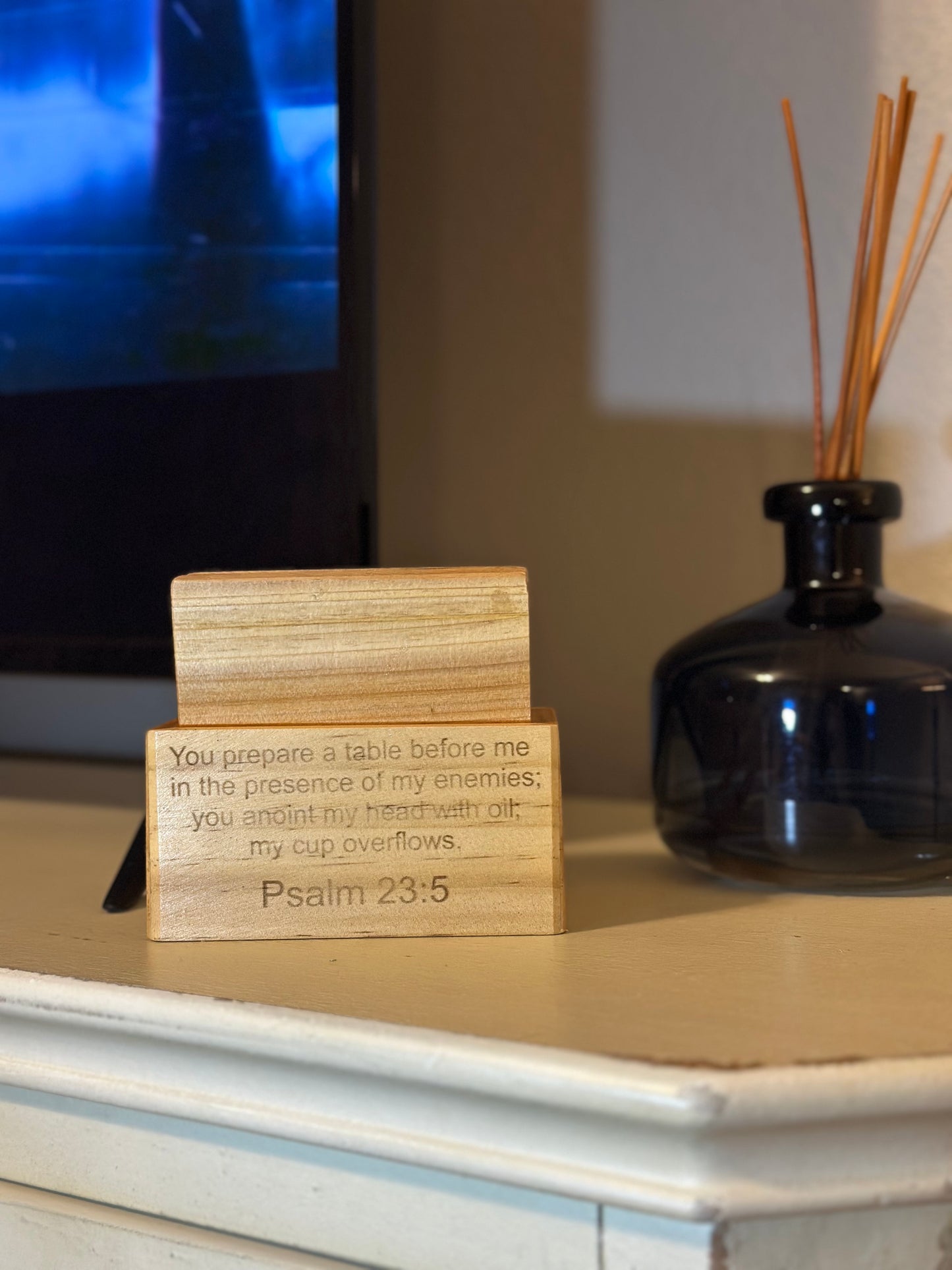 Rushed Antics Scripture Coaster Set (4 coasters / 1 holder)