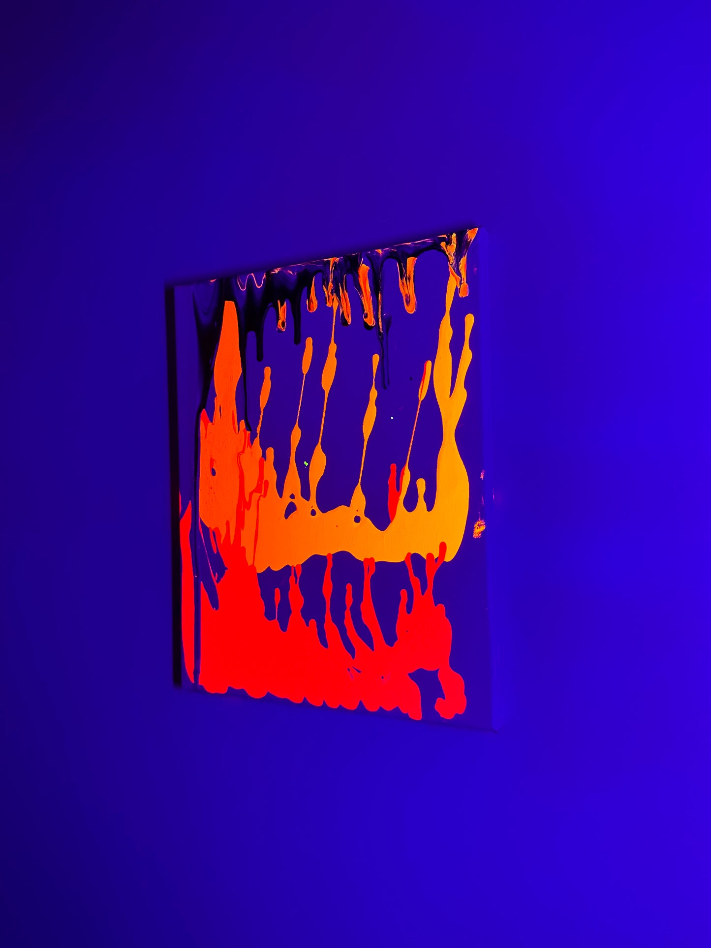“Lava Run Off” a 14”x11” canvas by Rushed Antics