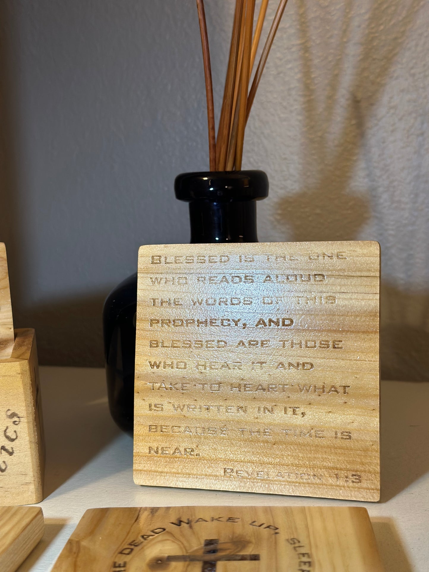 Rushed Antics Scripture Coaster Set (4 coasters / 1 holder)