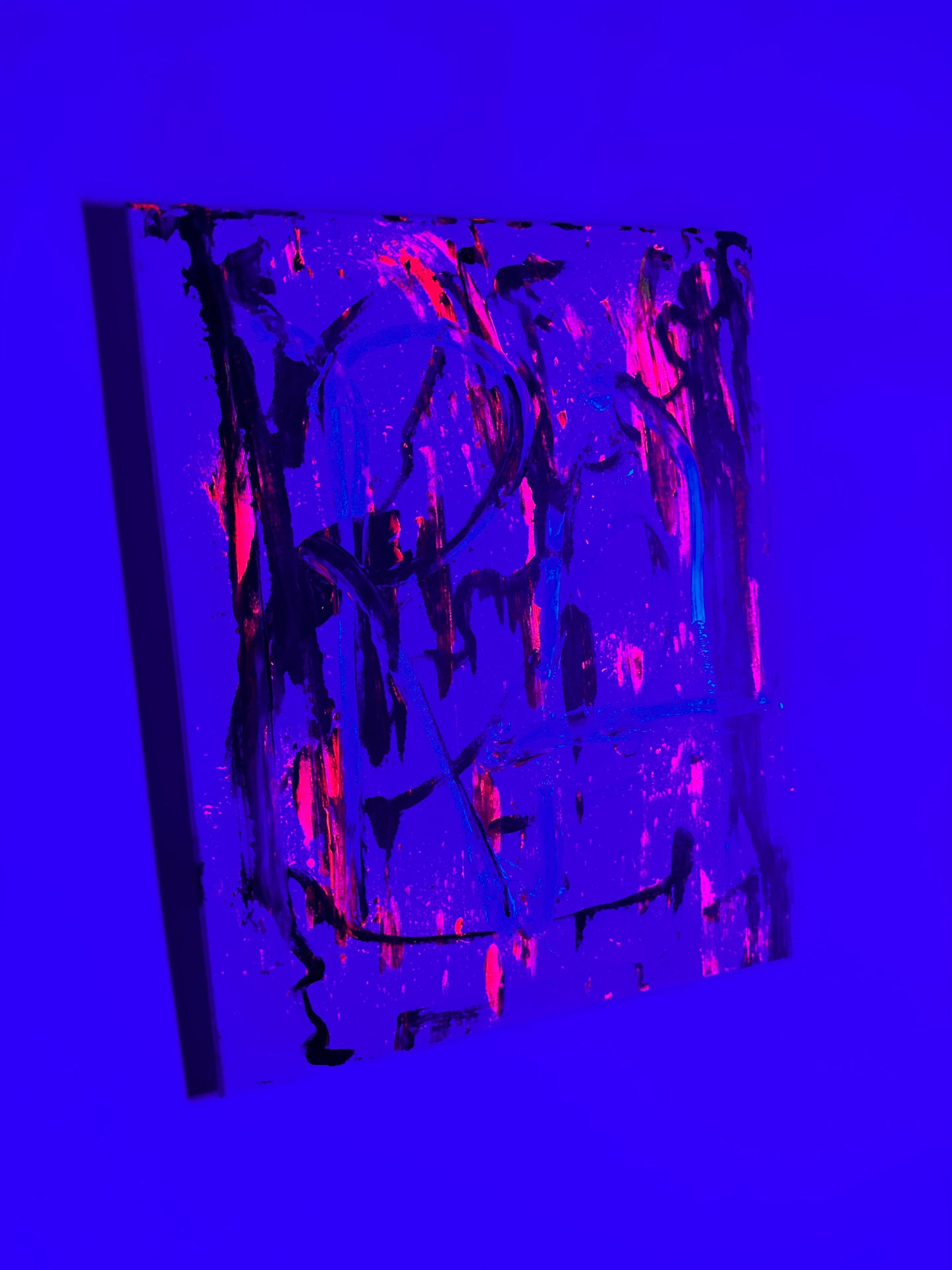 “Floating Strokes” a 20” x 16” canvas by Rushed Antics