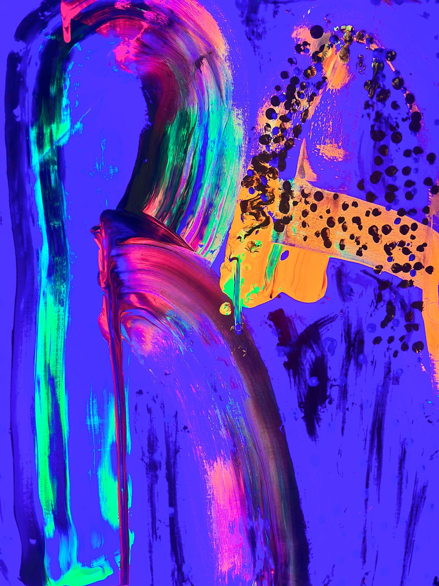 “R.A. Intergalactic Markings” 36” x 24” Canvas