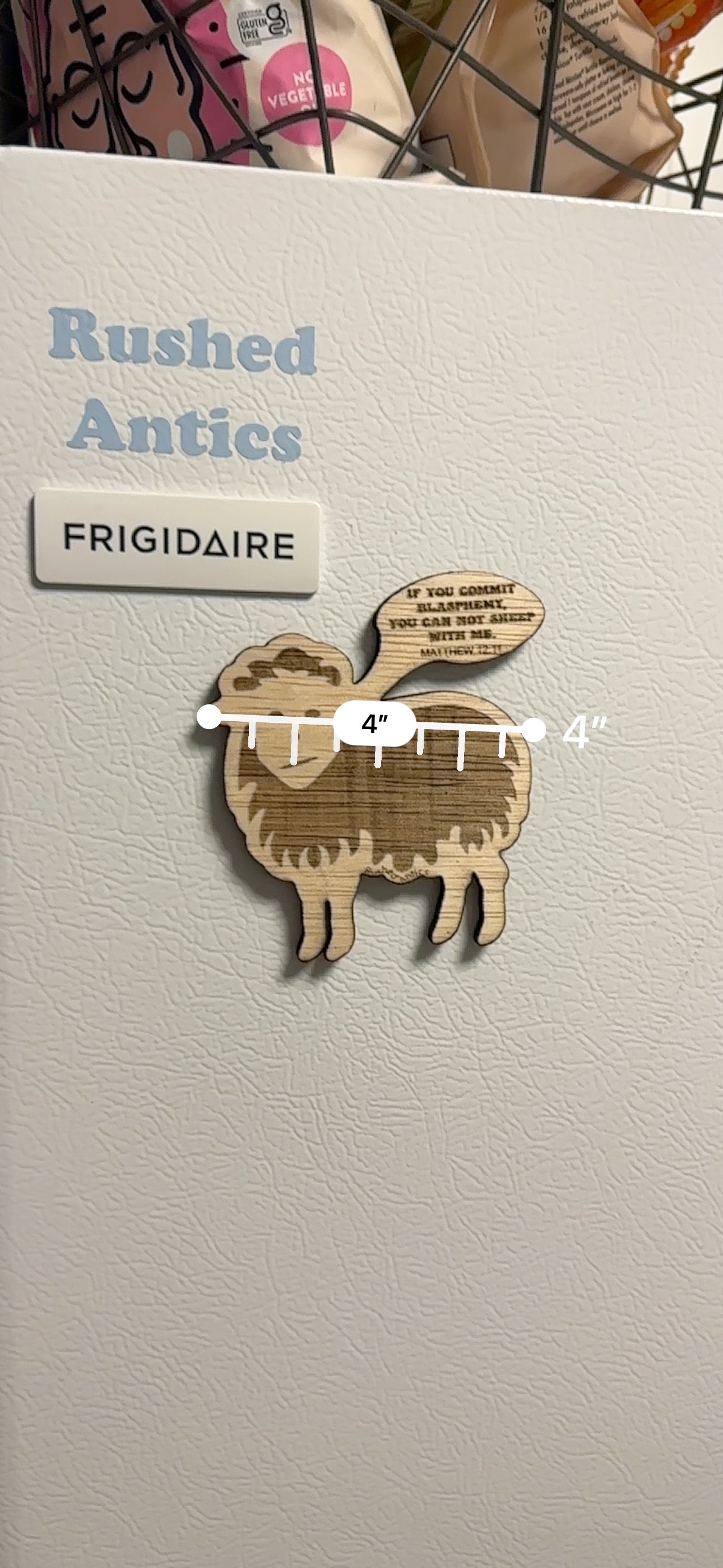 A CHRISTIAN MAGNET “If you commit Blasphemy, You can not sheep with me!” by Rushed Antics
