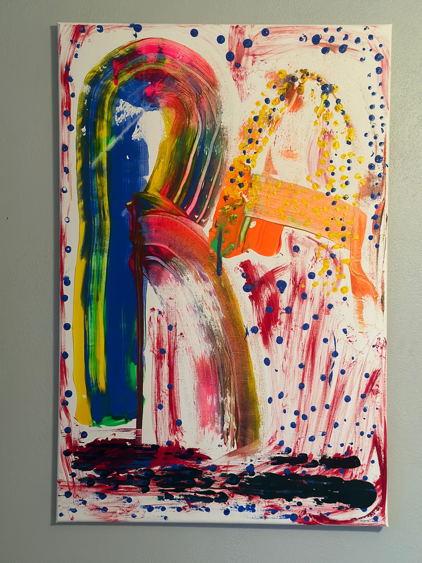“R.A. Intergalactic Markings” 36” x 24” Canvas