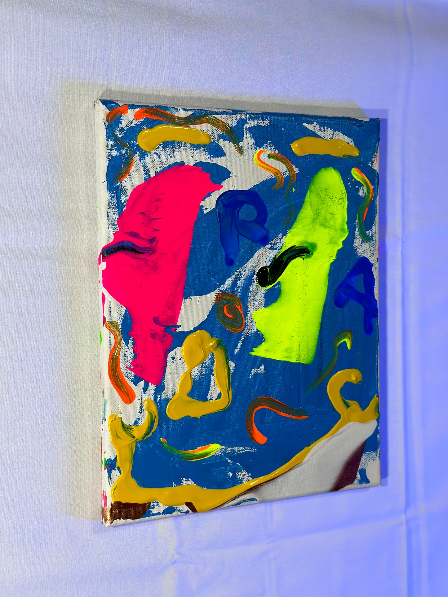"Refreshing Neon Breeze" 11x14 Canvas by Rushed Antics