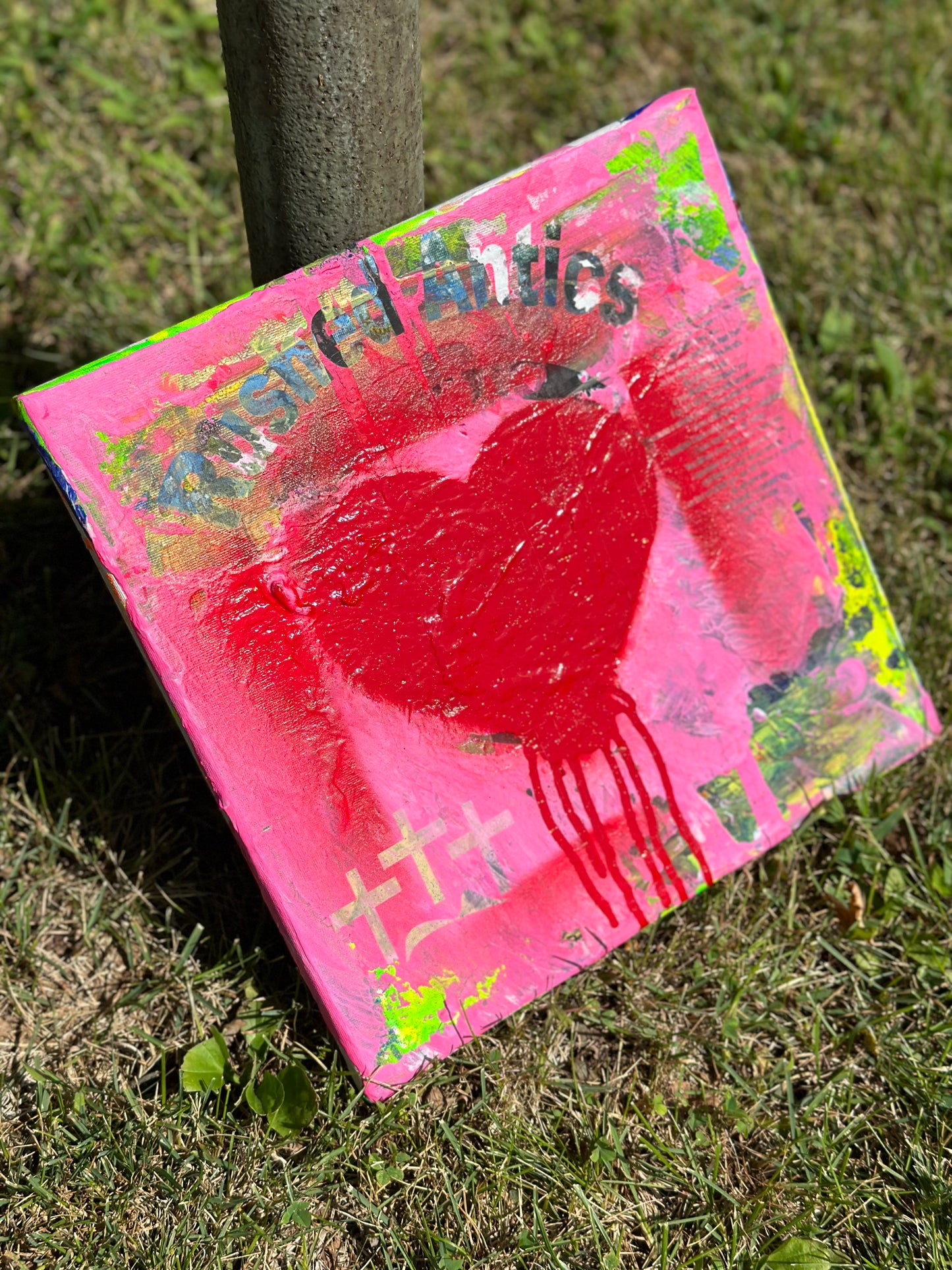 “A Loving Heart” a 12x12 Canvas By Rushed Antics