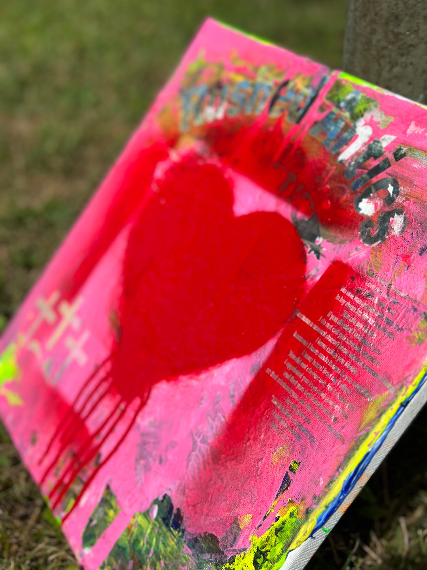 “A Loving Heart” a 12x12 Canvas By Rushed Antics