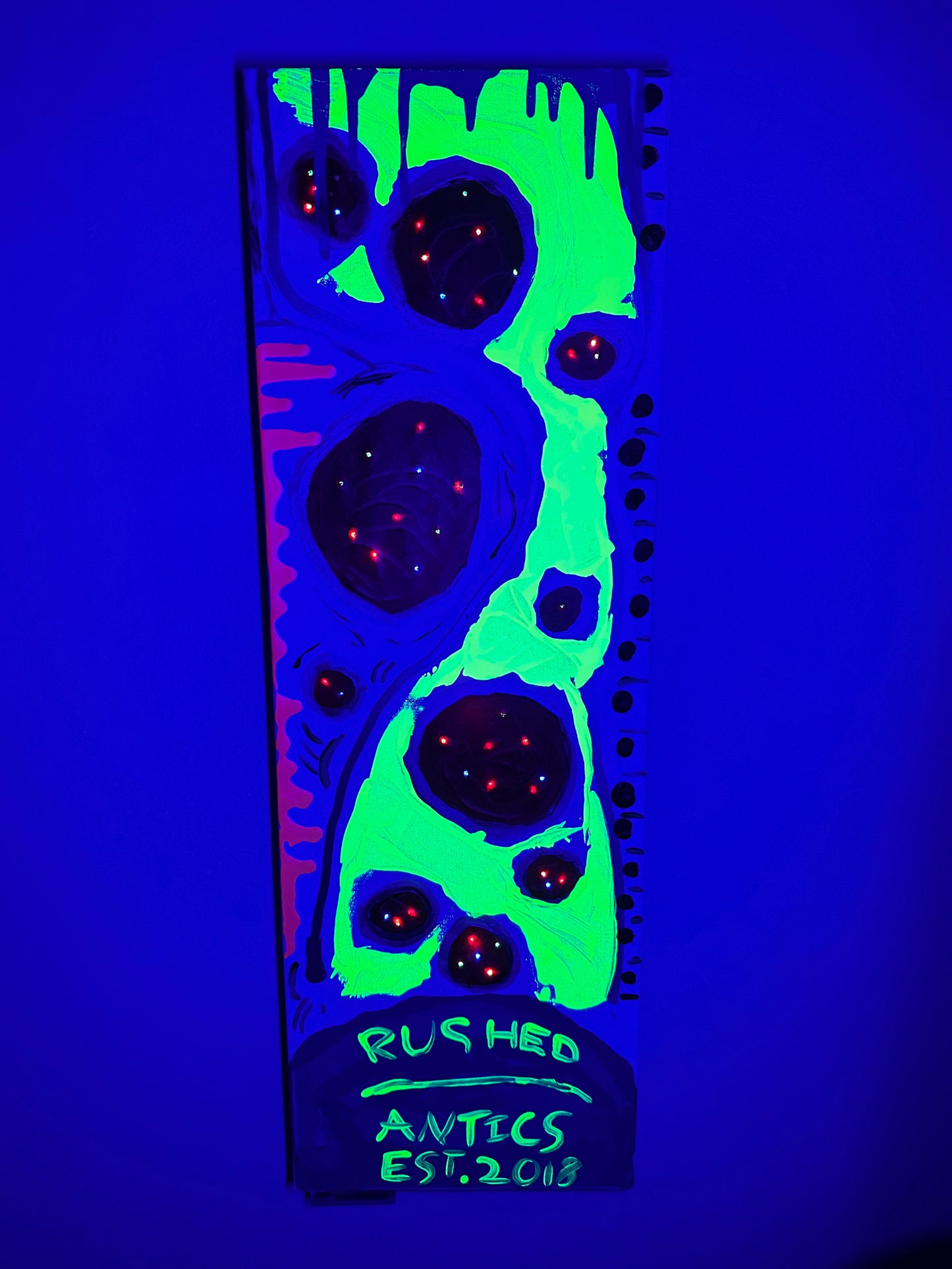 “Radiated River” a 36”x12” Canvas by Rushed Antics