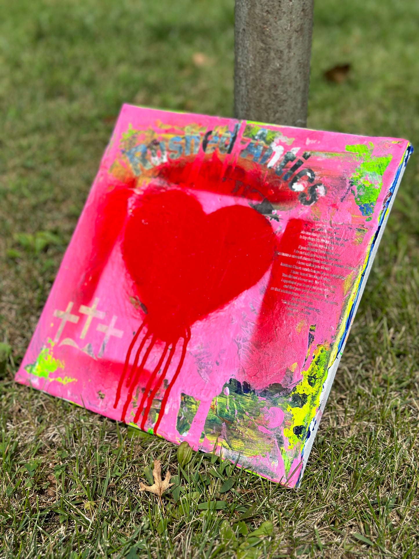 “A Loving Heart” a 12x12 Canvas By Rushed Antics